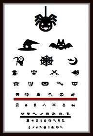 Halloween optometry eyechart