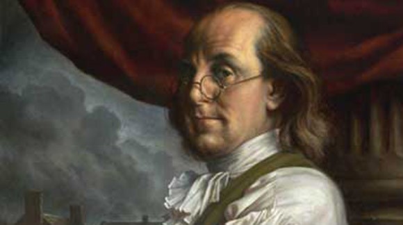 benjamin franklin wearing bifocals