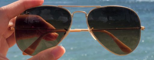 Rayban Sunglasses at the beach